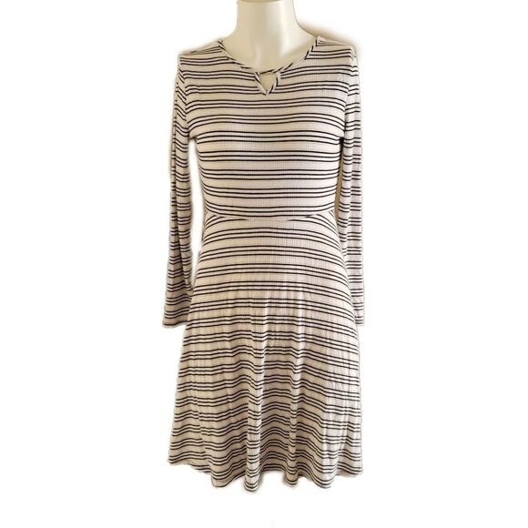 Art class xl 14-16 striped ribbed youth girls dress long sleeve metallic triangl - Picture 1 of 5